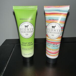 Dionis Goat Milk Sea Treasures & Verbena‎ & Cream Hand Cream (1 Ounce) Lot 2